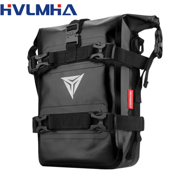 Bolsa De Tanque De Motocicleta 8L Set Universal Para Off-Road Con Base Bolsa De Aceite Para Viajes Al Aire Libre - 1