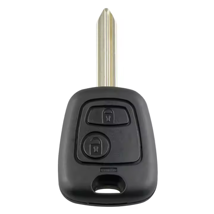 Carcasa De Llave Remota Para Citroen Saxo Berlingo Xsara Picasso 2 Botones Negro Material ABS+Metal Tamaño 80x36x16mm - 1