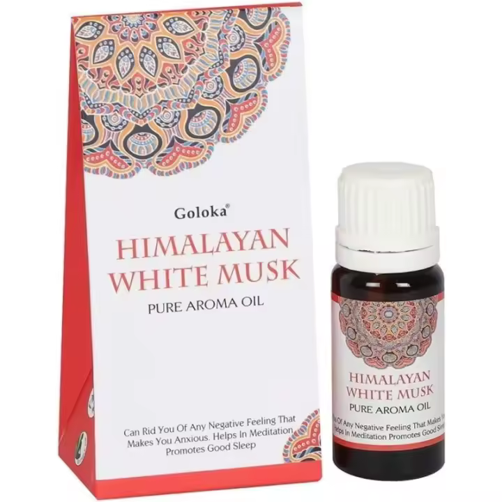 ACEITE AROMÁTICO ESENCIA ALMIZCLE BLANCO DEL HIMALAYA - HIMALAYAN WHITE MUSK - GOLOKA - 10ml - 1