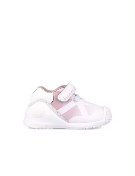 BIOMECANICS ZAPATILLA DEPORTIVA ELAST-VELCRO PIEL ROSA - 1