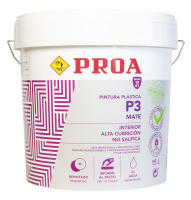Pintura interior mate P3. 15L. Gran cubricion. Paredes Techos 23 kg. PROA. - details 0