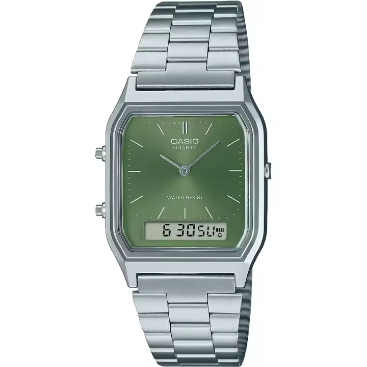 Casio Reloj Aq-230a-3amqyes Verde Unisex - 1