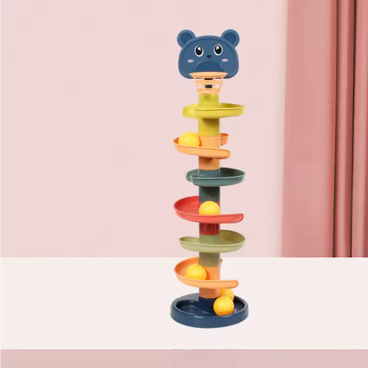 Juguete Educativo Para Bebés Torre De Balones Rodante Juego De Pila Montessori Para Niños De 1 2 3 Años Desarrollo Motor Y Mental - 1