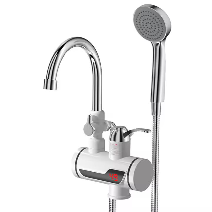 Grifo Eléctrico con Calentador de Agua Instantáneo 220V 3000W - Ducha Cómoda - Calentamiento Rápido - 1