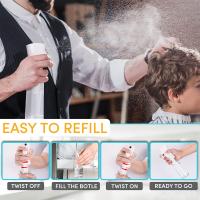 Botella De Pulverización Continua 300ml Para Salón De Belleza Y Peluquería Atomizador De Cabello Barbershop Contenedor De Presión - details 3