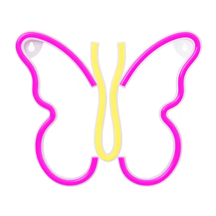 Lampara forever neon led butterfly pink - 1