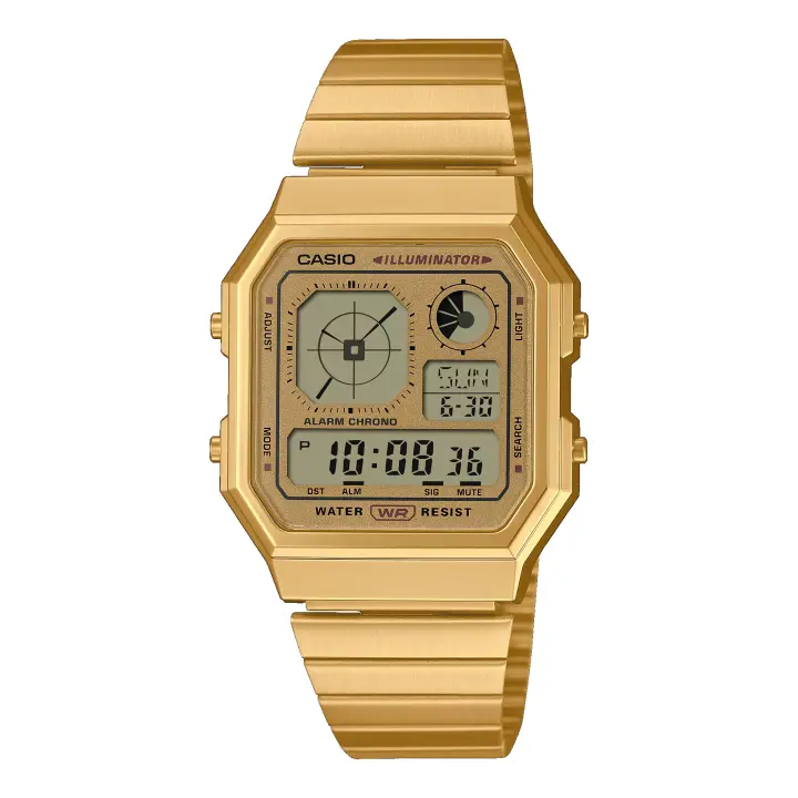 Reloj CASIO A130WEG-9AEF Hombre EDGY COLLECTION Dorado - 1