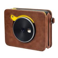 Bolso De Cuero PU Para Cámara Instantánea Kodak Mini Shot 3 Retro Con Correa Protectora Total Con Botón De Presión - details 2