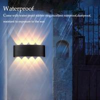 Luz De Pared LED Para Exteriores E Interiores 2W 4W 6W 8W 10W AC85-265V Blanca Negra Moderna Para Jardín Dormitorio Pasillo - details 6