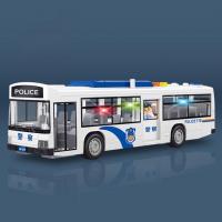 Coche De Policía Inercial Para Niños Modelo De Autobús Con Luz Vehículo De Juguete Para Boys Y Girls Regalos Para Cumpleaños - details 3