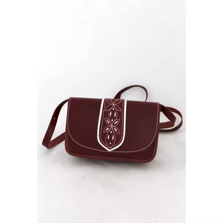BOLSO DE PIEL PICADO - 1