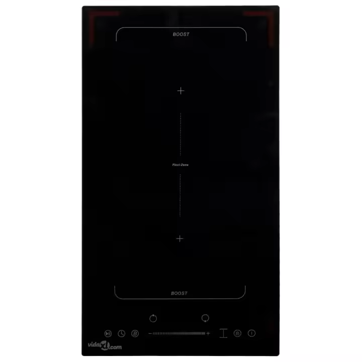 vidaXL Placa de inducción flexizone 2 quemadores control táctil 3500 W - 1