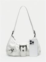 Bolso de hombre with ASA Superior para Mujer, with boton, estilo punk, type Hobo - details 1