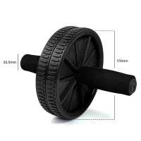 Ociodual OcioDual Rueda Abdominal, Rodillo Abdominales, Rueda Abdominales con Mango, Ejercicio en Casa, Gym en Casa, Core, Flexibilidad y Fuerza, Roller Gimnasio en Casa, Rodillo Abdominal, Negro - details 3