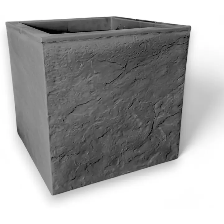 Pincho Jardinera Decorativa Grande para Interior y Exterior - Macetero Efecto Piedra de 80 cm y 30 cm, Ideal para Plantas Naturales y Orquídeas, Macetas Decorativas Modernas - 1