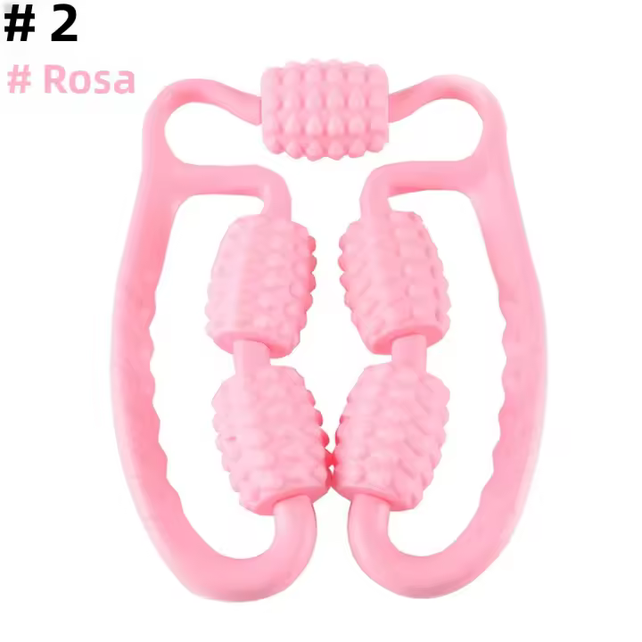 Rodillo De Masaje Muscular 360° Manual Doble Ángulo Para Piernas Cuello Brazos Cintura Rodillo De Masaje Para Músculos - 1