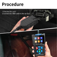 Escáner T300 OBD2 Lector de códigos de estado I/M Modo 6 Modo 8 Herramienta de escaneo Información de ECU Datos en vivo Probador de sensor de O2 Búsqueda de DTC Prueba de batería Actualización de software - details 0