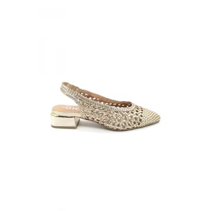 GIOSEPPO 71185PLATINO Zapatos casual mujer 35395 25V STILETTO DESTALONADO TRENZADO PLATINO - 1