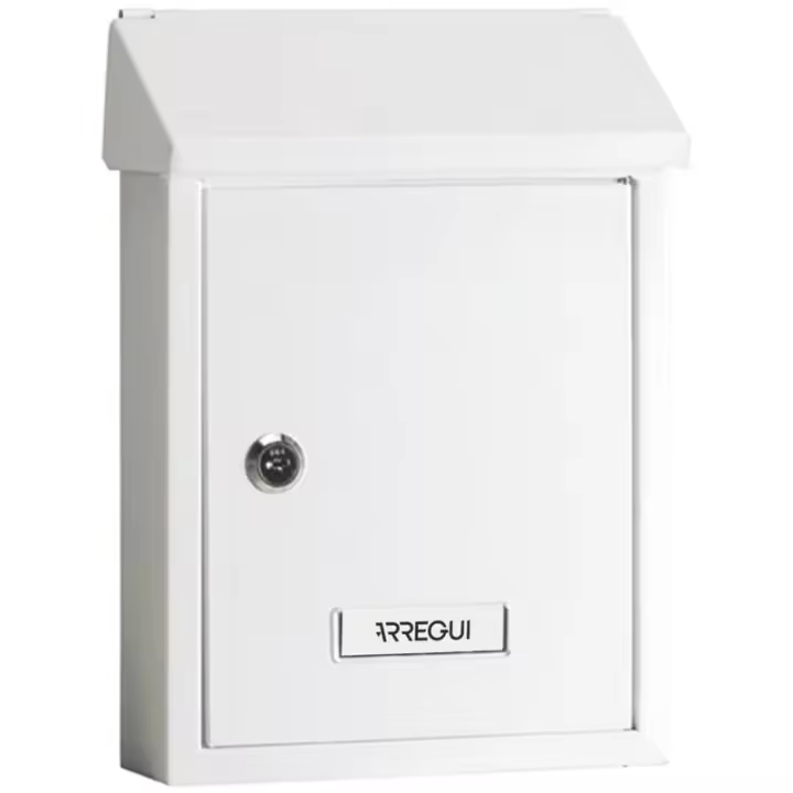 ARREGUI Smart Buzón Exterior de Acero Tamaño S (Correo DIN A5) | Buzón de Pared Pequeño | Buzón de Correo con Boca Trasera Recogecartas | Fácil de Instalar - 1