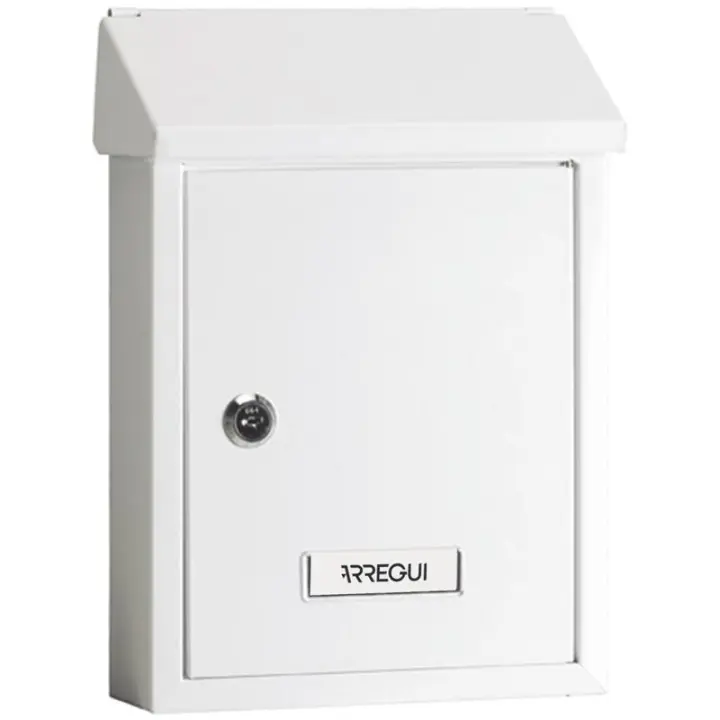 ARREGUI Smart Buzón Exterior de Acero Tamaño S (Correo DIN A5) | Buzón de Pared Pequeño | Buzón de Correo con Boca Trasera Recogecartas | Fácil de Instalar - 1