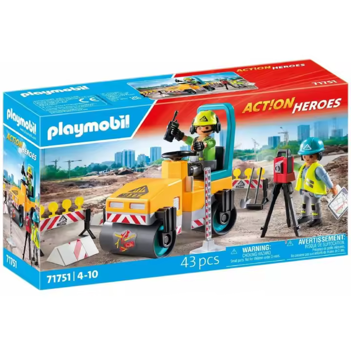 Playmobil Action Heroes Construcción de Carreteras Playmobil action - 1