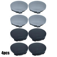 4pcs 60mm Centro De Rosca De Rueda Para Coche Cubierta De Hub Abs Negra Y Plateada Universal Alta Calidad Duradera Accesorios Exteriores Para Vehículos - details 1