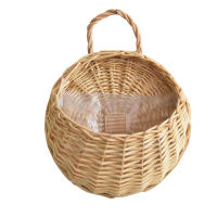 Cesta De Rotura Colgante Para Pared Hecha a Mano Con Vaso De Rattan Decoración De Jardín Y Balcón De Casa Maceta De Flores De Hilo Tejido - details 13