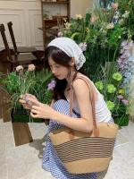Bolso De Hombro Para Mujer Vintage Hecho a Mano Capacidad Grande Bolso De Paja Bohemio Verano Playa Casual Bolsa De Verano - details 2