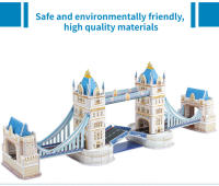 Modelo De Puzzle 3D DIY De Papel De Attraction Mundial Juguete Educativo Para Niños Desarrollo Inteligente Construcción Unisex - details 4