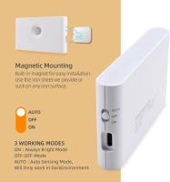 Luz Nocturna con detector de Movimiento, Luz Nocturna LED recargable, Luz de 3 Modos, Luz de Gabinete 3000K (Paquete DE2) - details 2
