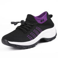 Zapatillas De Correr Para Mujer Talla Grande Otoño Invierno Calcetines Elásticos Altos Moda Transpirables Comodidad Para Exterior - details 8
