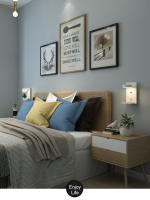 Lámpara De Pared LED Moderna Con Interruptor Y Puerto USB 9W Negra Blanca Iluminación De Arte Para Dormitorio Aisle Bedside Decoración Luz De Pared - details 10