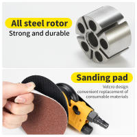 HIFESON Lijadora Orbital Pneumática De 5/6 Pulgadas Para Tratamiento De Pintura De Coche Eliminación De Oxidación Y Polvo Máquina De Pulido Y Lijado - details 3