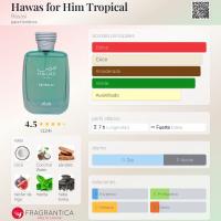 Rasasi Hawas Tropical Eau De Parfum 100 ml- perfume árabe original para hombre - details 2