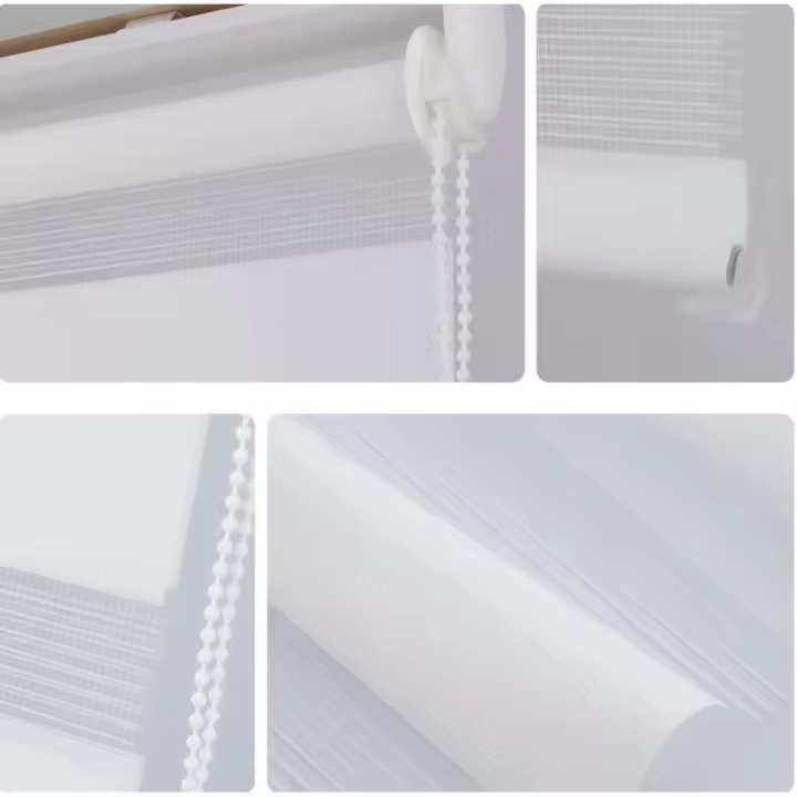 Estor Enrollable de  Noche y Día , Tejido,Fácil de Instalarpara Ventanas y Puertas, Proteccion Solar,Stores Noche y día - 1