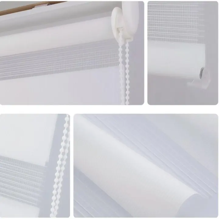 Estor Enrollable de  Noche y Día , Tejido,Fácil de Instalarpara Ventanas y Puertas, Proteccion Solar,Stores Noche y día - 1