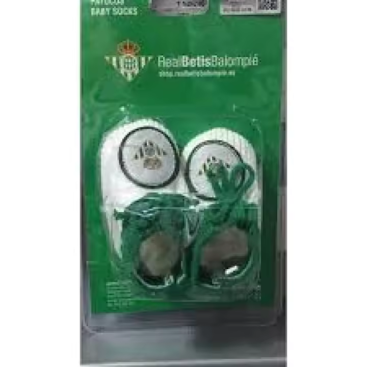 Real Betis Balompie Patucos Betis para Bebé, Botitas Recién Nacido, Tacto Suave, Talla única, Producto Oficial - 1