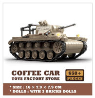 Modelo De Tanque Militar De La Segunda Guerra Mundial En Bloques De Construcción Clásico Vehículo Ligero Armado Juguetes Para Niños Regalos De Navidad - details 7