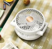 Ventilador de Mesa, Oscilación Automática de 120°, Iluminación LED, Ventilador Silencioso USB, Adecuado para el Hogar, Oficina, Dormitorio - details 2