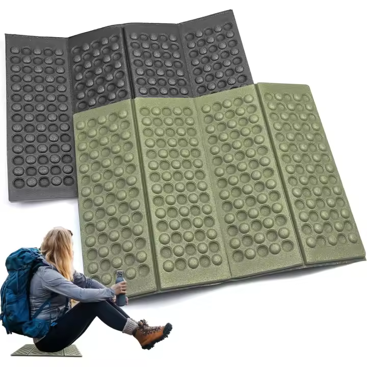 1 Piezas Esterilla Plegable para Sentarse Cojín de Asiento Portátil,Portátil Cojín Plegable Al Aire Libre,Plegable Estera para Parque Picnic Acampa Interiores y al Aire Libre - 1