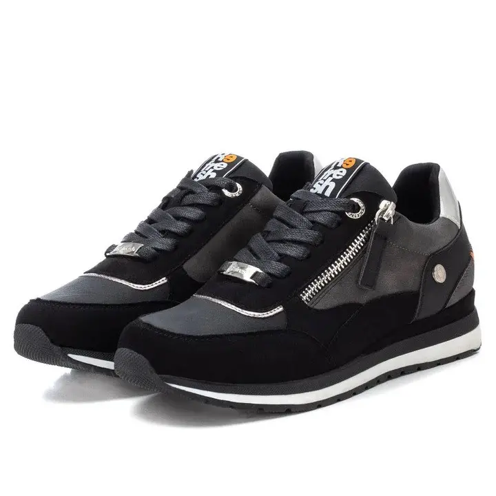 Zapatillas cremallera negras vestir Refresh - 1