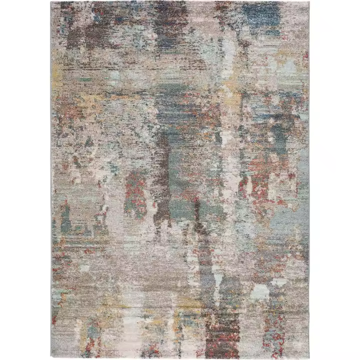 ATTICGO Alfombra de Interior Estilo Mosaico en Multicolor - Amira 20073 | 80X150, 140X200, 160X230 cm - 1
