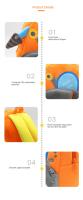 Mochila De Peluche Creativa Y Divertida De Vehículos De Ingeniería Excavadora Y Camión Cargador Para Niños Y Adultos Unisex - details 3