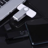 Memoria Stick USB Tipo-C 2 En 1 Para Móvil 8GB 16GB 32GB 64GB Rotable Negro Pendrive Flash Drive U Disquete Compatible Con Type-C - details 7