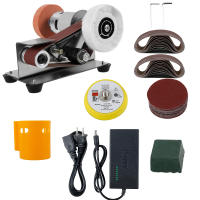 Mini Lijadora De Cinturón Multifuncional Eléctrica Con 7 Velocidades Ajustables Bajo Ruido 15° Afilador Herramienta De Lijado - details 6