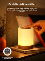 Lámpara Nocturna LED De Color Cambiante 7/13 RGB Con Control Táctil Y Dimmer Recargable Por USB Decoración De Escritorio Regalo Para Cama - details 5