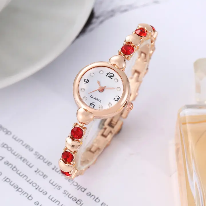 Reloj de mujer con diamantes cuadrados, popular, Con Correa de Maple y cuarzo. - 1