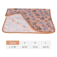 Manta De Mascota Suave Y Gruesa Con Patrón De Dibujos Animados Cómoda Y Cálida Para Gatos Y Perros Tamaño S/M/L Colores Variados - details 1