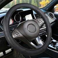 Cubierta De Volante Deportiva De PU Sin Riel Para Coche Universal Adecuada Para Interiores De Coche De 15 Pulgadas En Negro - details 16