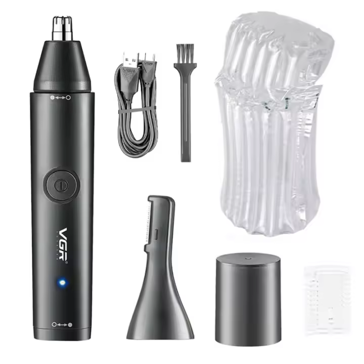 VGR 2en1 Afeitadora Eléctrica Recargable Para Rostro Y Cuello Ajuste De Pelo Del Nariz Y Orejas Cejas Trimmer Para Hombres Y Mujeres Cuidado Personal - 1